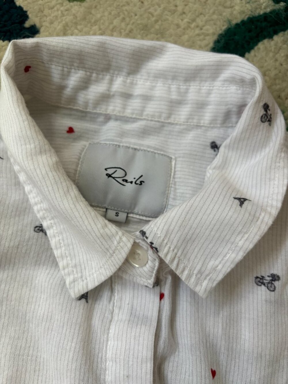 Rails French Button down in size S